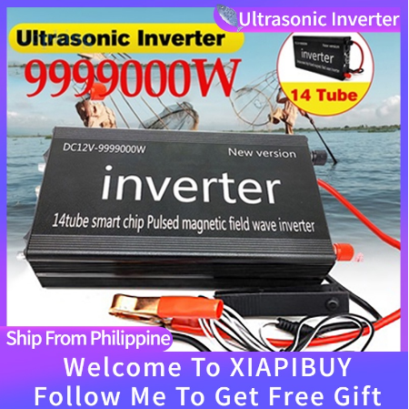 DC12V 9999000W Ultrasonic Inverter Electric Fisher Fishing High Power Fishing Machine Safe Inverter超
